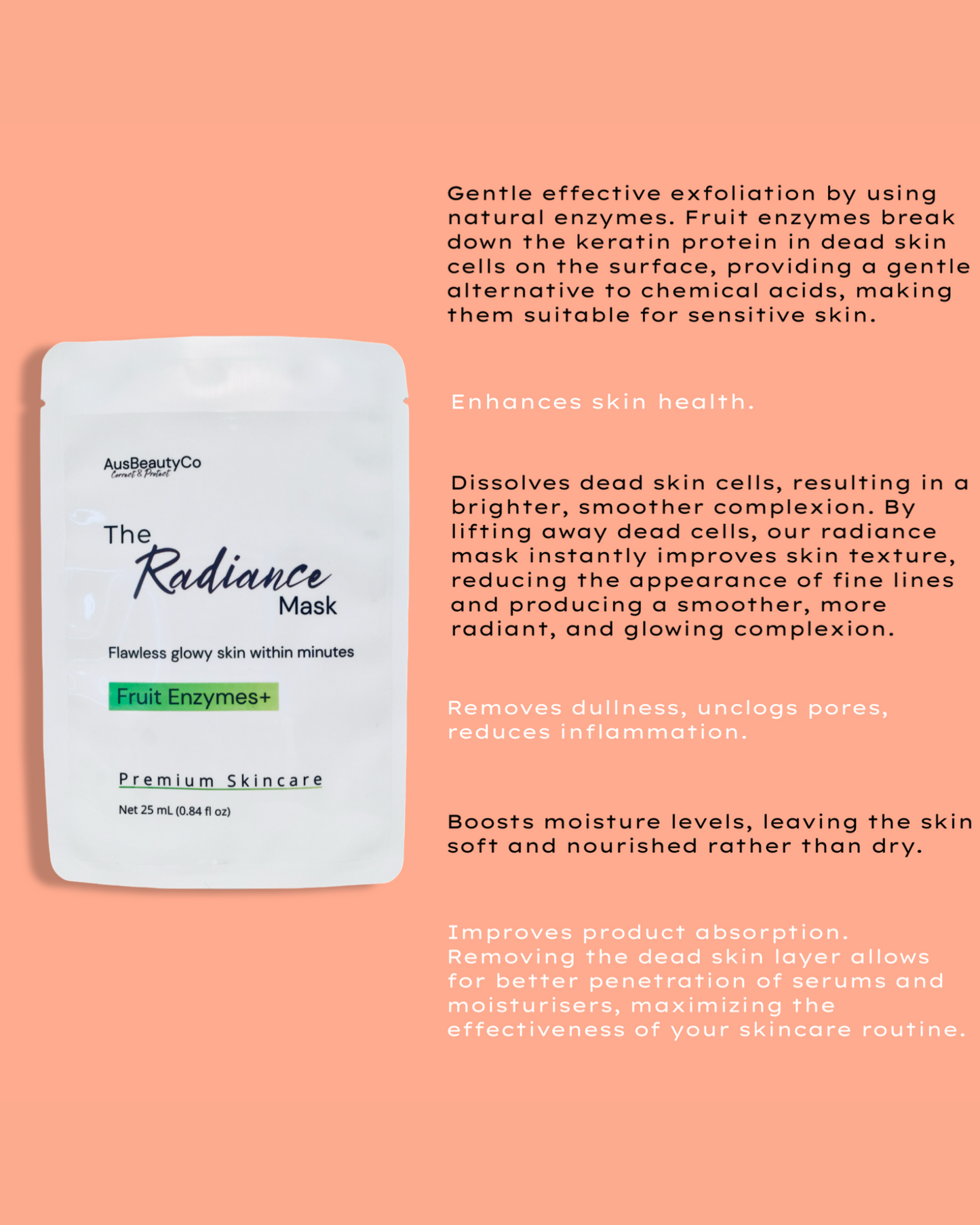 The Radiance Fruit Enzyme Sheet Face Mask
