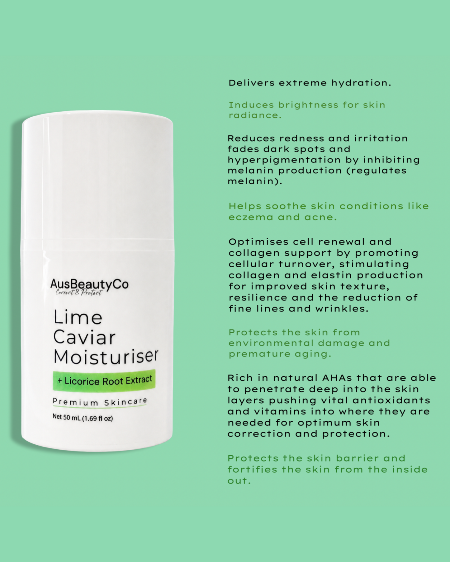 Lime Caviar Face Moisturiser