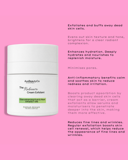 The Radiance Cream Face Exfoliant